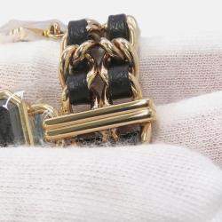 Pre Owned Chanel Premiere H9859 Quartz Black Stainless Steel Women's Wristwatch 15 mm