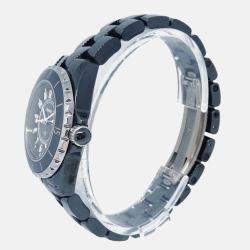 Chanel J12 H0682 Quartz Black Ceramic Women's Wristwatch 33 mm