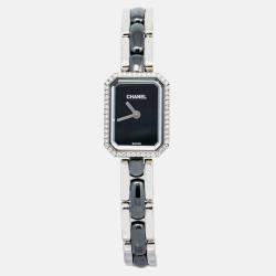 Chanel Premiere H2163 Quartz Black Stainless Steel Women's Wristwatch 15 mm