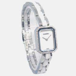 Pre Owned Chanel Premiere H2132 Quartz White Stainless Steel Ceramic Women’s Wristwatch 15 mm