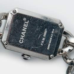 Pre Owned Chanel Black Stainless Steel Diamond Premiere H3252 Women's Wristwatch 15.80 mm