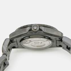 Pre Owned Chanel Black Ceramic Stainless Steel J12 Wanted De Chanel H7418 Women's Wristwatch 38 mm