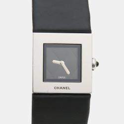 Pre Owned Chanel Matelasse Quartz Stainless Steel Women's Wristwatch 19 mm