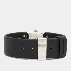 مملوكة مسبقًا Chanel Matelasse Quartz Black Stainless Steel Women's Wristwatch 19 mm
