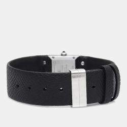 Pre Owned Chanel Matelasse Quartz Black Stainless Steel Women's Wristwatch 19 mm