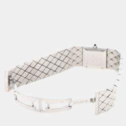 Pre Owned Chanel Matelasse Quartz Stainless Steel Women's Wristwatch 19 mm