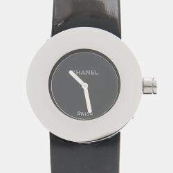 Pre Owned Chanel La Ronde Quartz Black Stainless Steel Women's Wristwatch 29 mm