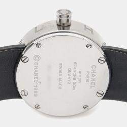 Pre Owned Chanel La Ronde Quartz Black Stainless Steel Women's Wristwatch 29 mm