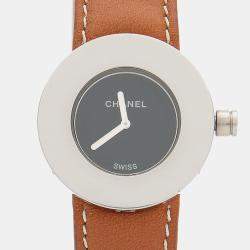 مملوكة مسبقًا Chanel La Ronde Quartz Black Stainless Steel Women's Wristwatch 29 mm