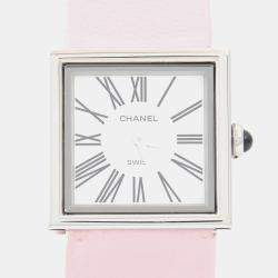 مملوكة مسبقًا Chanel Mademoiselle Quartz Stainless Steel Women's Wristwatch 22.5 mm