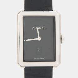 Pre Owned Chanel Boyfriend H4884 Quartz Stainless Steel Womens Wristwatch 27 mm
