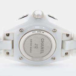 Pre Owned Chanel J12 H5703 Quartz Ceramic Stainless Steel Women's Wristwatch 34 mm