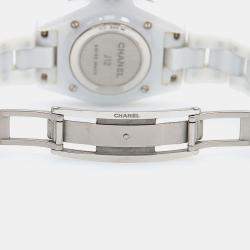 Pre Owned Chanel J12 H5703 Quartz Ceramic Stainless Steel Women's Wristwatch 34 mm