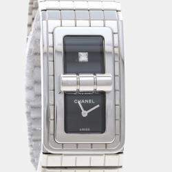 Pre Owned Chanel Code Coco Diamond Quartz Stainless Steel Women's Wristwatch 22 mm