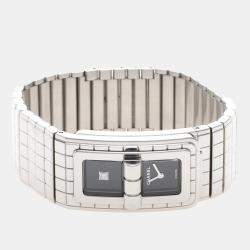 مملوكة مسبقًا Chanel Code Coco Diamond Quartz Stainless Steel Women's Wristwatch 22 mm