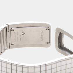 مملوكة مسبقًا Chanel Code Coco Diamond Quartz Stainless Steel Women's Wristwatch 22 mm