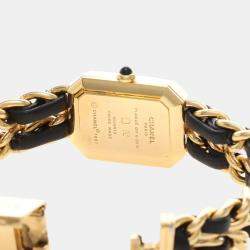 Pre Owned Chanel Premiere Quartz Gold-Plated Stainless Steel Women's Wristwatch 20*26 mm