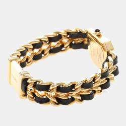 Pre Owned Chanel Premiere Quartz Gold-Plated Stainless Steel Women's Wristwatch 20 mm