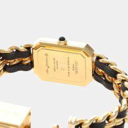 Pre Owned Chanel Premiere Quartz Gold-Plated Stainless Steel Women's Wristwatch 20 mm