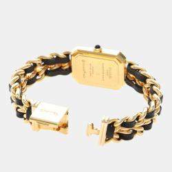 Pre Owned Chanel Premiere Quartz Gold-Plated Stainless Steel Women's Wristwatch 20 mm