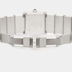 Pre Owned Chanel Mademoiselle Quartz Diamond Stainless Steel Women's Wristwatch 22.5 mm