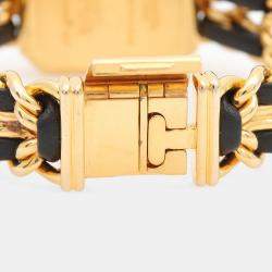 Pre Owned Chanel Premiere Quartz Gold Plated Stainless Steel Women's Wristwatch 20 mm