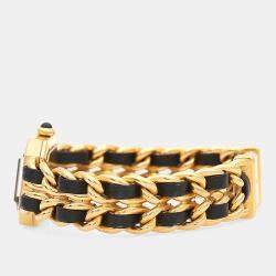 Pre Owned Chanel Premiere Quartz Gold Plated Stainless Steel Women's Wristwatch 20 mm