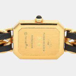 Pre Owned Chanel Premiere Quartz Gold Plated Stainless Steel Women's Wristwatch 20 mm
