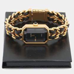 Pre Owned Chanel Premiere Quartz Gold Plated Stainless Steel Women's Wristwatch 20 mm