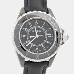 مملوكة مسبقًا Chanel J12 Quartz Ceramic Stainless Steel Women's Wristwatch 34 mm