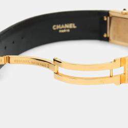 Pre Owned Chanel Matelasse Quartz Yellow Gold Women's Wristwatch 19 mm