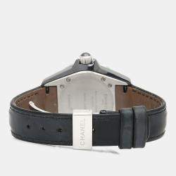 مملوكة مسبقًا Chanel J12 Quartz Ceramic Stainless Steel Women's Wristwatch 34 mm