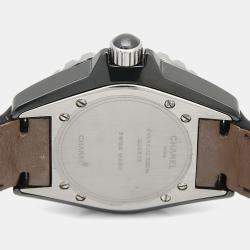مملوكة مسبقًا Chanel J12 Quartz Ceramic Stainless Steel Women's Wristwatch 34 mm