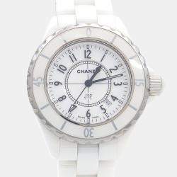 Pre Owned Chanel J12 Quartz Ceramic Stainless Steel Women's Wristwatch 34 mm