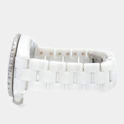 Pre Owned Chanel J12 Quartz Ceramic Stainless Steel Women's Wristwatch 34 mm