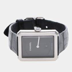 Pre Owned Chanel Boyfriend Quartz Stainless Steel Women's Wristwatch 27 mm