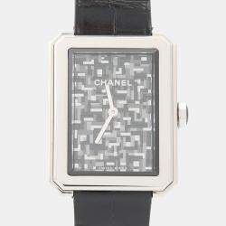Pre Owned Chanel Boyfriend Quartz Stainless Steel Women's Wristwatch 21.5 mm