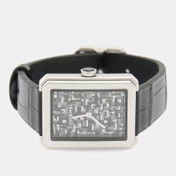 Pre Owned Chanel Boyfriend Quartz Stainless Steel Women's Wristwatch 21.5 mm