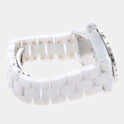Pre Owned Chanel J12 Quartz Ceramic Stainless Steel Women's Wristwatch 34 mm