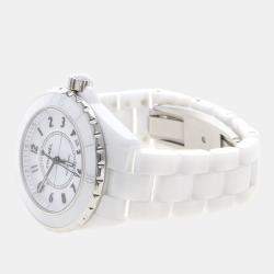 Pre Owned Chanel J12 Automatic Ceramic Stainless Steel Men's Wristwatch 39 mm
