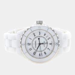 Pre Owned Chanel J12 Automatic Ceramic Stainless Steel Men's Wristwatch 39 mm