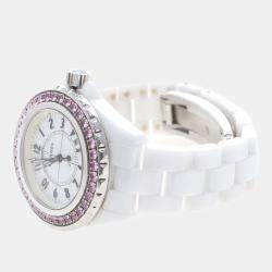 Pre Owned Chanel J12 Quartz Ceramic Stainless Steel Women's Wristwatch 34 mm