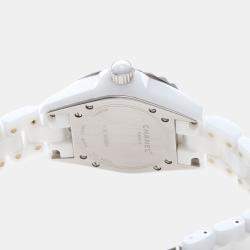 Pre Owned Chanel J12 Quartz Ceramic Stainless Steel Women's Wristwatch 34 mm