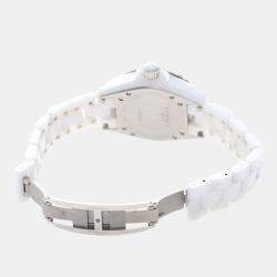 Pre Owned Chanel J12 Quartz Ceramic Stainless Steel Women's Wristwatch 34 mm