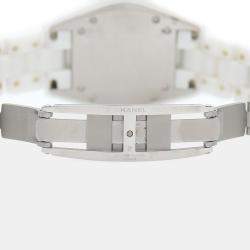 Pre Owned Chanel J12 Quartz Ceramic Stainless Steel Women's Wristwatch 34 mm