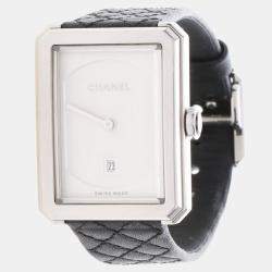 Pre Owned Chanel Boyfriend H6954 Quartz Silver Stainless Steel Women's Wristwatch 34mm