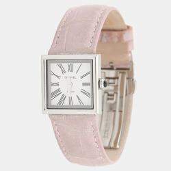 Pre Owned Chanel Mademoiselle H0572 Quartz White Stainless Steel Women's Wristwatch 22.5mm