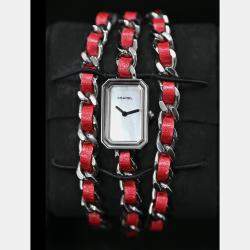 Pre Owned Chanel Premiere H5313 Quartz Mother of Pearl Stainless Steel Women's Wristwatch 16 mm