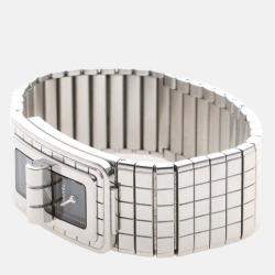 Pre Owned Chanel Code Coco H5144 Quartz Black Diamonds Stainless Steel Women's Wristwatch 38mm