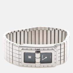 Pre Owned Chanel Code Coco H5144 Quartz Black Diamonds Stainless Steel Women's Wristwatch 38mm